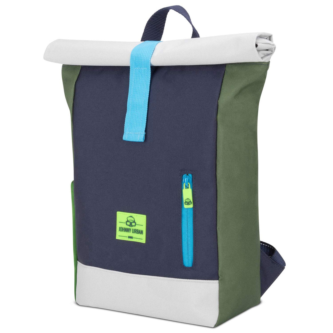 Johnny Urban Rucksack Kinder Jungen & Mädchen Grün - Junior Aaron - Kinderrucksack mit Brustgurt - A