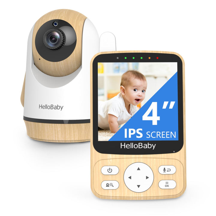 HelloBaby Babyphone mit Kamera,29 Stunden Akkulaufzeit Babyfon,350°/120° Baby Camera mit Ferngesteue