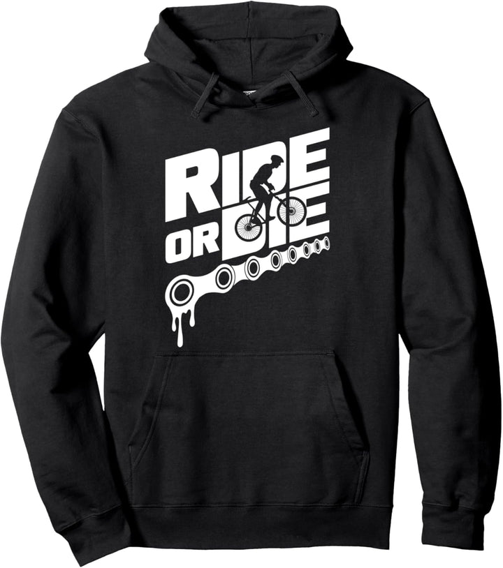 Ride or Die Mountainbiker Mountainbike Fahrrad MTB Geschenk Pullover Hoodie
