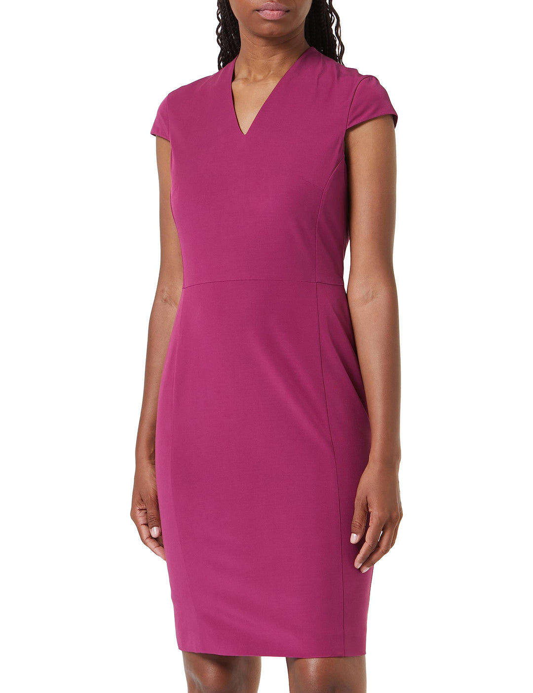 comma Damen Kleid, Lila|pink 4641