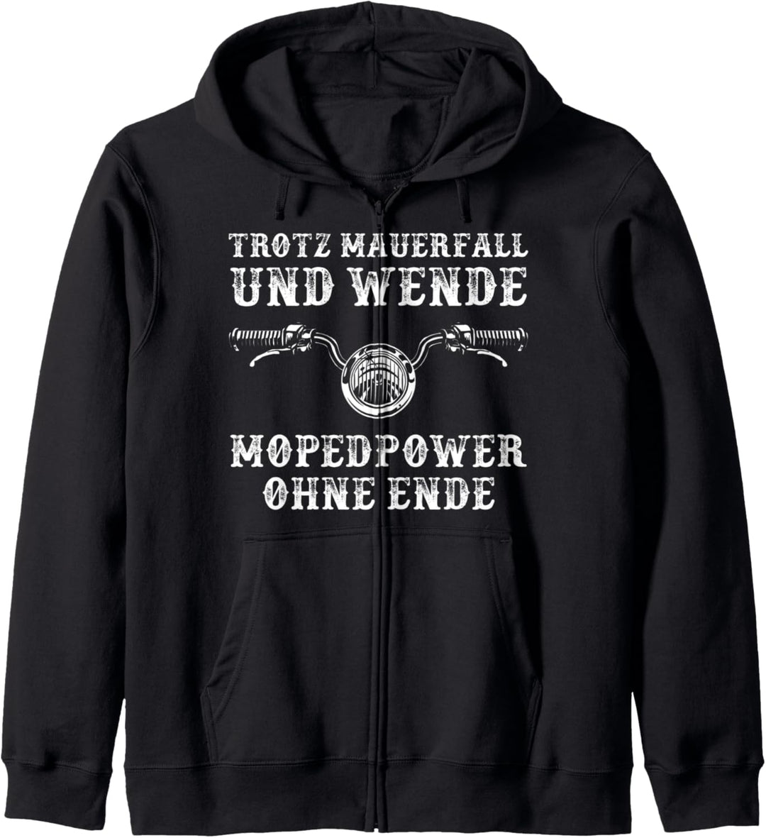 Moped Spruch 2 Takter Mauerfall Kleinkraftrad Zweitakt Kapuzenjacke