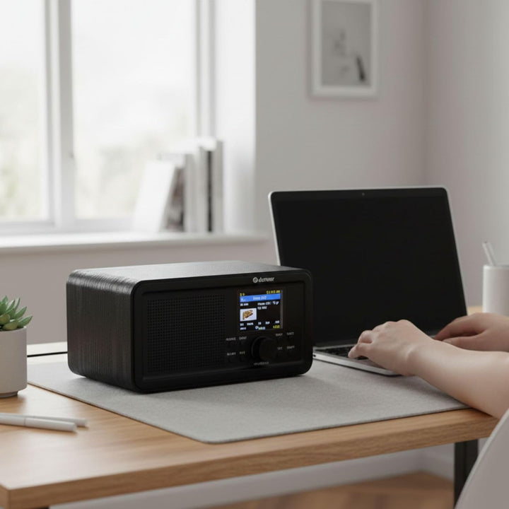 Soundmaster DAB900 Digitalradio mit DAB+ &amp; UKW/FM, Bluetooth, Radiowecker, grosses Farbdisplay, Farb
