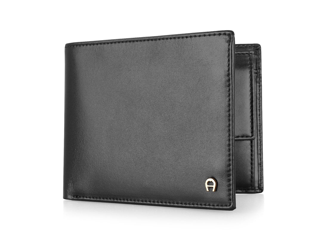 Aigner Portemonnaie 152673, Querformat schwarz 0002 Black, 0002 Black
