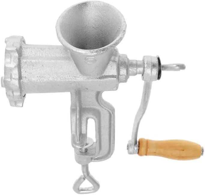 Gusseisen Handwolf Fleischfüllmaschine komplett mit Zubehör (GR. #5), GR. #5