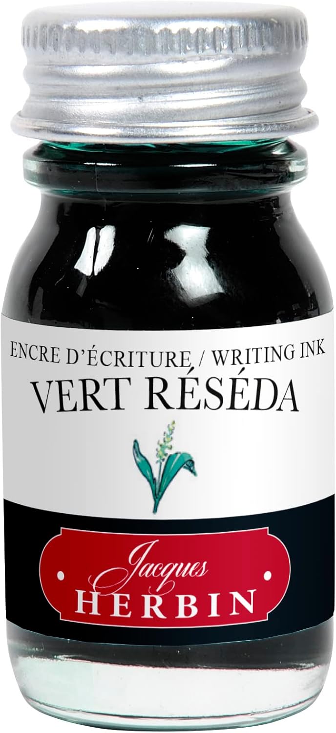 J.Herbin 18501T Tintenset mit 5 Tintenflakons (10ml, ideal für Zeichnen und Kalligraphie, Frühling)