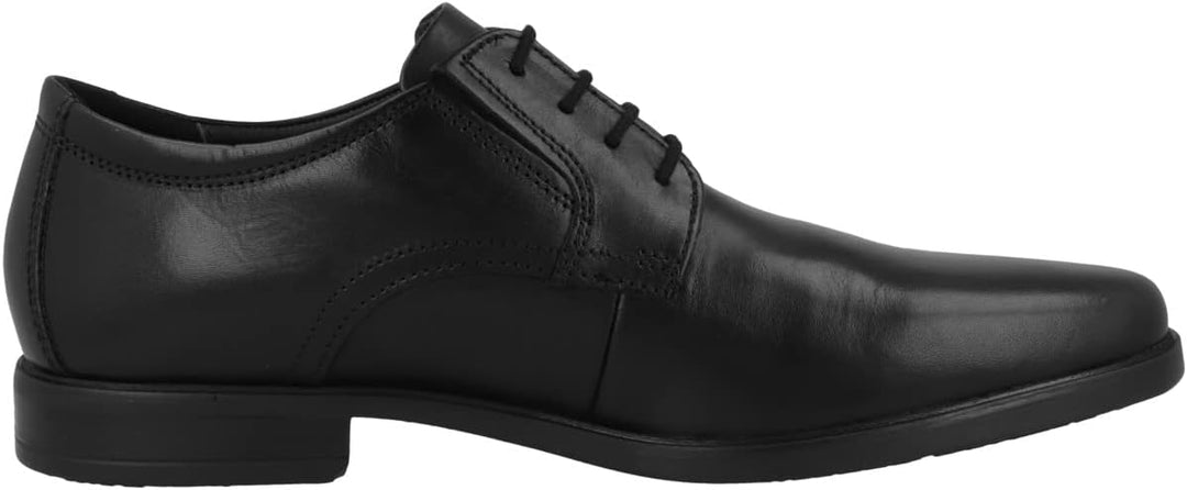 Clarks Herren Howard Walk Oxford 45 EU Schwarzes Dunkelschwarzes Leder, 45 EU Schwarzes Dunkelschwar