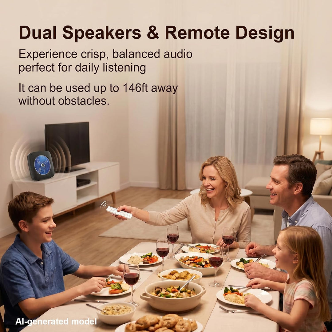 Gueray Tragbarer CD Player Tragbar : Radio CD Players Kinder CD-Player Discman mit 1800mAh Akku Laut