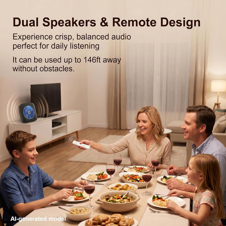 Gueray Tragbarer CD Player Tragbar : Radio CD Players Kinder CD-Player Discman mit 1800mAh Akku Laut