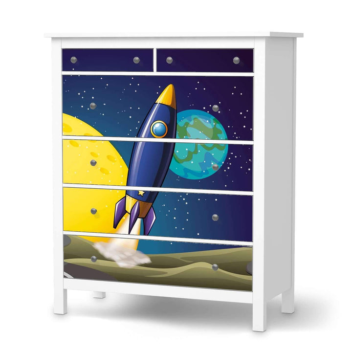 Möbel-Folie für Kinder - passend für IKEA Hemnes Kommode 6 Schubladen I Tolle Möbeldekoration für Ba