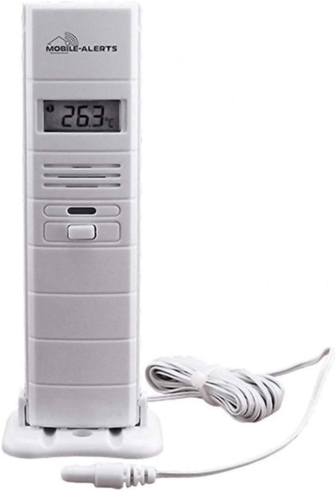 Technoline Thermo-/ Hygrosensor mit Kabel Mobile Alerts MA, 10300, Weiss, 2,8 x 2,1 x 12,8 cm, Kabel