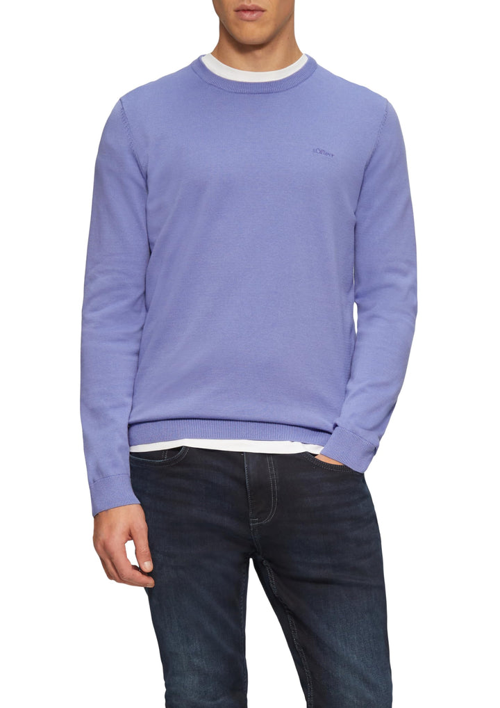 s.Oliver Pullover aus Feinstrick M 5366_himmelblau, M 5366_himmelblau