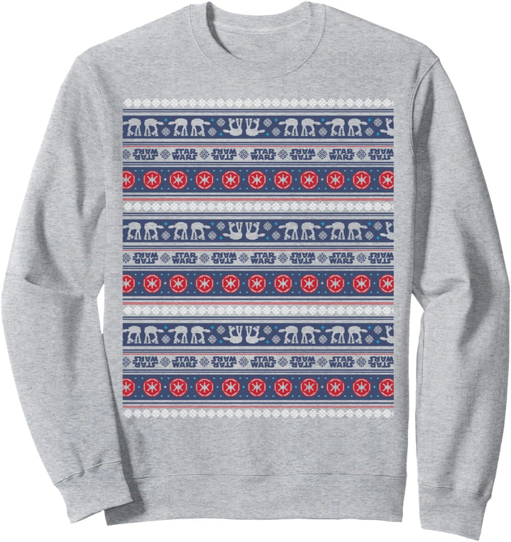 Star Wars AT-AT Blue Ugly Sweater Christmas Sweatshirt