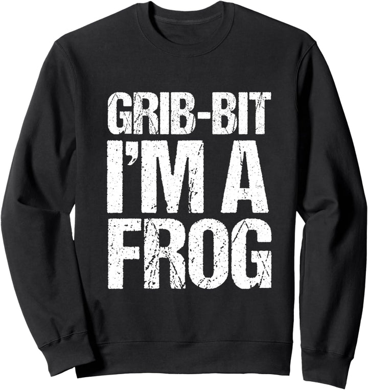 Grib-bit I'm A Frog, Lustiges Halloween Frosch Kostüm Sweatshirt