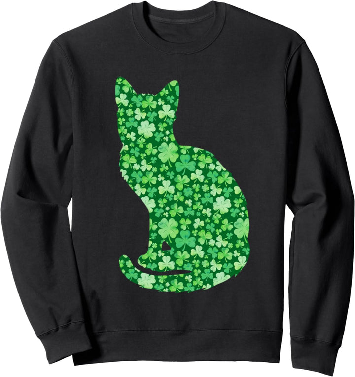 Cat St Patricks Day Katzenmutter Geschenke für Frauen Sweatshirt