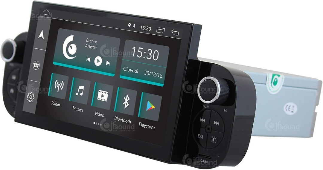 Costum fit Autoradio für FIAT Panda Android GPS Bluetooth WiFi Dab USB Full HD Touchscreen Display 7
