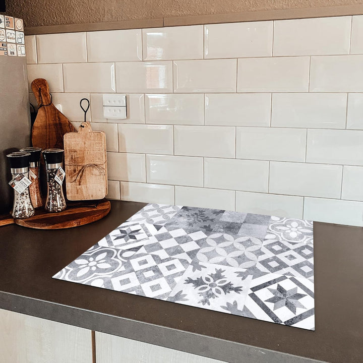 KitchenYeah© Herdabdeckplatte Einteilig 59x51 cm Küche Ceranfeld Abdeckplatte Cerankochfeld Abdeckun