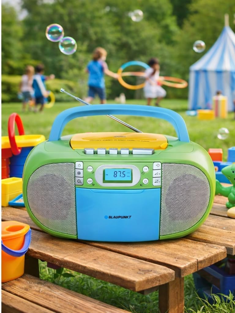 Blaupunkt B 130 tragbarer CD-Player | Kassettenrekorder | Hörbuch Funktion | USB | Aux In | PLL UKW