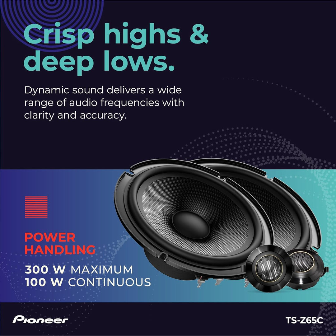 Pioneer TS-Z65C 2-Wege Komponenten Lautsprechersystem 17 cm 6.7", 6.7"