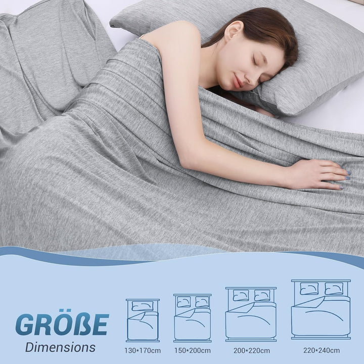 Elegear Kühldecke 200 x 220cm, Japanische Arc-Chill 3.0 Q-Max>0,5 Kühlfasern Selbstkühlende Sommerde