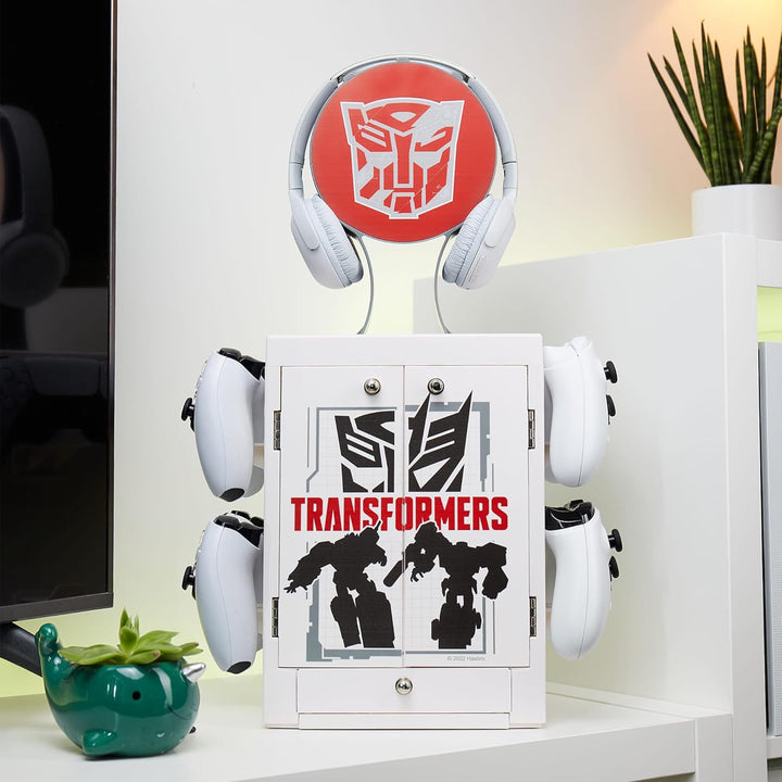 Numskull Offizieller Transformers Gaming Locker Controller Halter &amp; Headset Ständer für PS5, Xbox Se