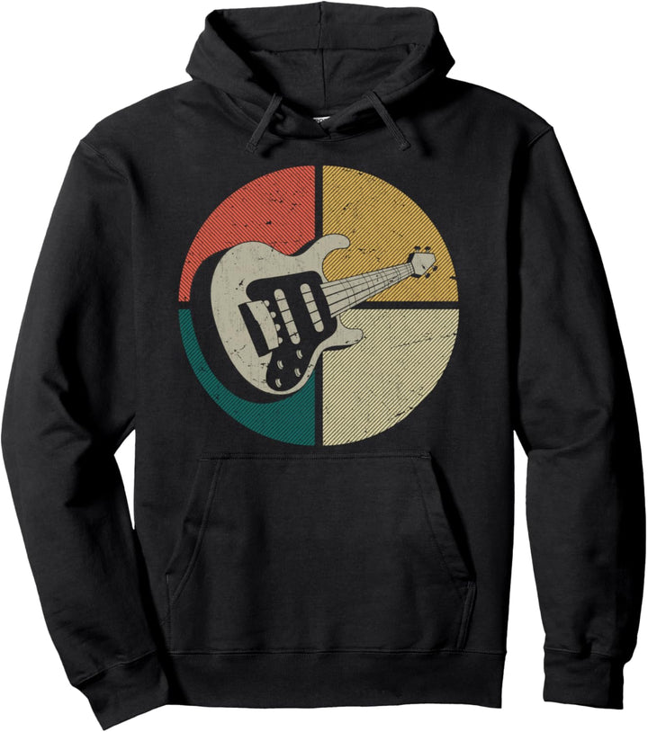 Retro Bass Gitarre Pullover Hoodie