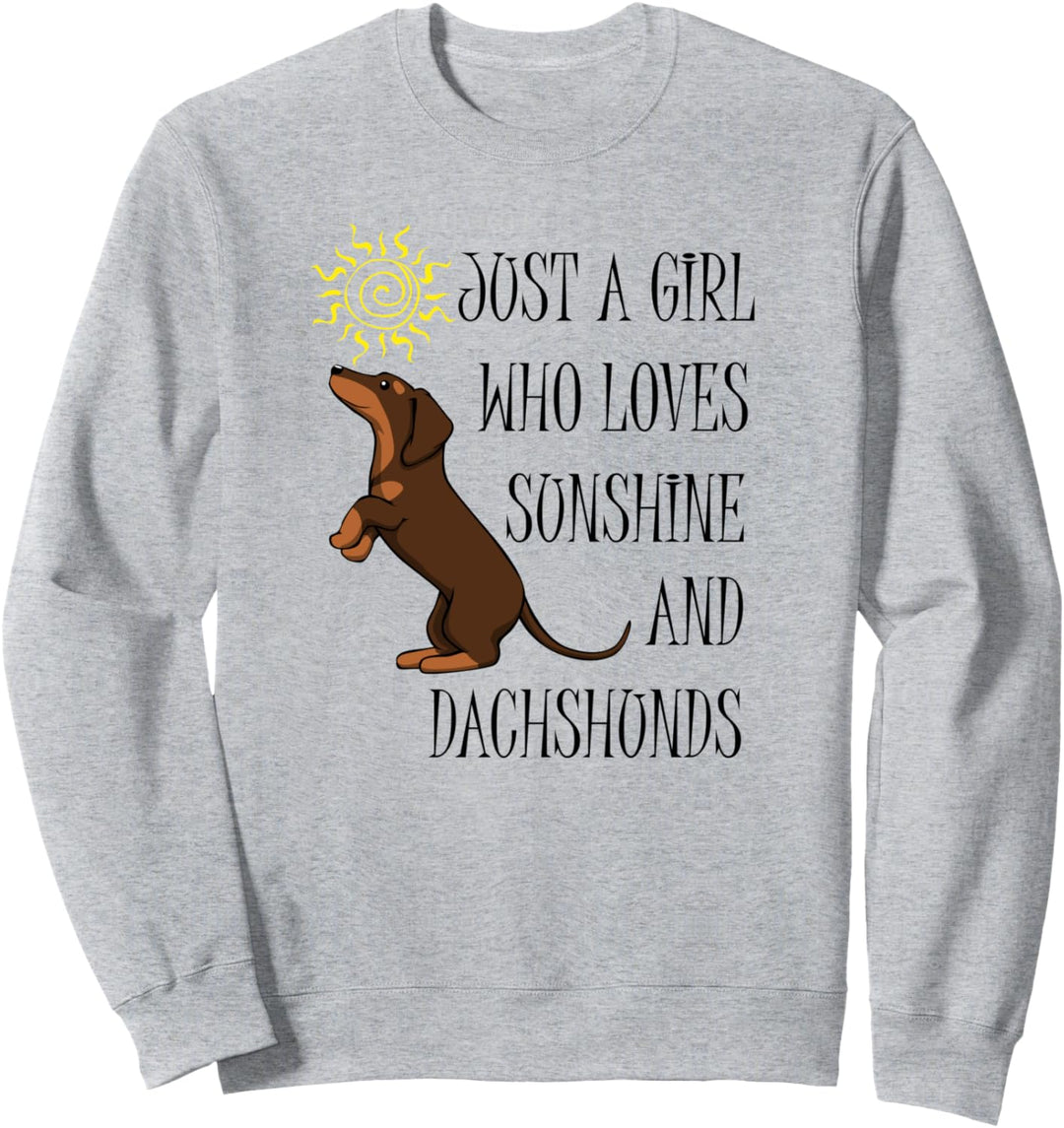 Sonne und Dackel Witziger Hunde Spruch Sweatshirt