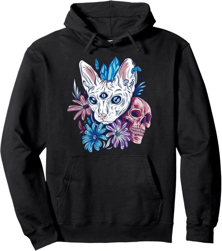 Mystic Sphinx Katze Design für Katzen Mütter und Katzen Damen Pullover Hoodie