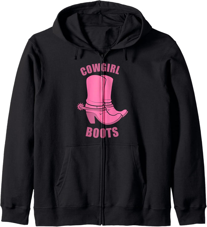 Cowgirl Stiefel Country Horse Rodeo Western Princess Kapuzenjacke