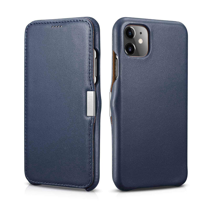 Mobiskin Hülle kompatibel mit Apple iPhone 11 (6,1 Zoll), Handyhülle mit echtem Leder, Case, Schutzh