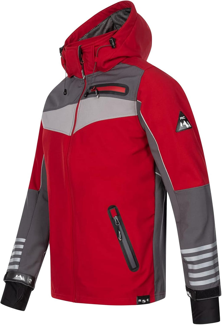Rock Creek Herren Softshell Jacke Outdoor H-288 3XL Rot, 3XL Rot