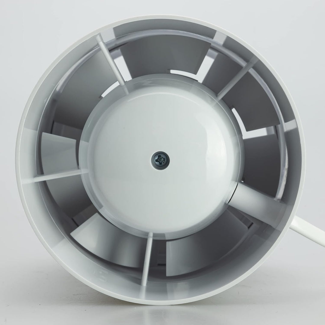 STERR IDM100S Schlanker Rohrventilator 100 mm - Rohrlüfter - Hohe Qualität - Leise - Für Bad WC - Kü