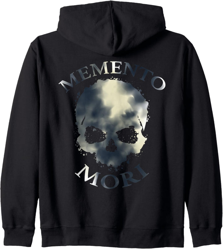 Memento Mori Stoizismus Lateinischer Spruch Totenkopf Tod Kapuzenjacke