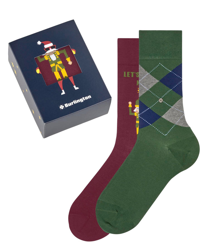 Burlington X-Mas Gift Box Socken Blickdicht Baumwolle, Mehrfarbig (Sortiment 0020)