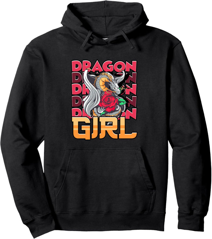 Dragon Girl Chinesischer Drache Anime Manga Pullover Hoodie