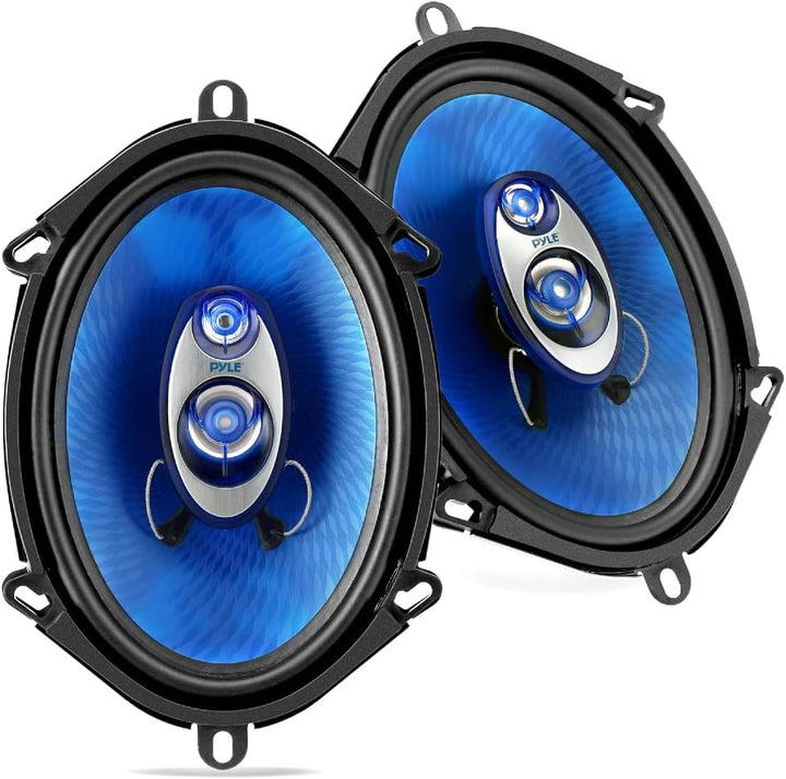 KIT-Set FÜR Pyle Blue Label PL573BL 2 5 x 7 3-Wege-Triaxiallautsprecher, 150 Watt RMS, 300 Watt max.