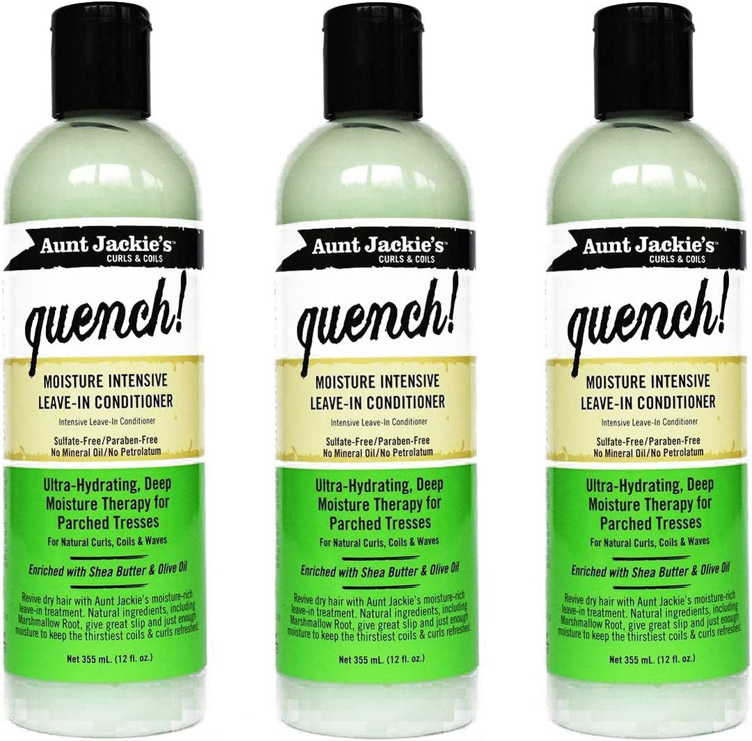 Aunt Jackies Quench Moisture Intensive Conditioner 12oz by Aunt Jackie's 354 ml (3er Pack), 354 ml (