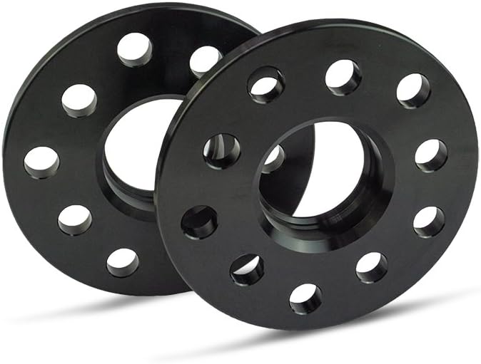 SCC Spurverbreiterung 12174W - schwarz eloxiert - LK: 100/4 NLB: 56,6 - 10mm - 2 Stück 10mm Schwarz,