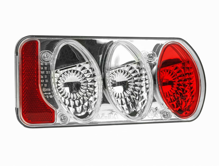 EUFAB 11488 Ersatz-Rücklicht Rechts, Klarglas, komplett, für EUFAB und LAS Fahrradträger Rückleuchte