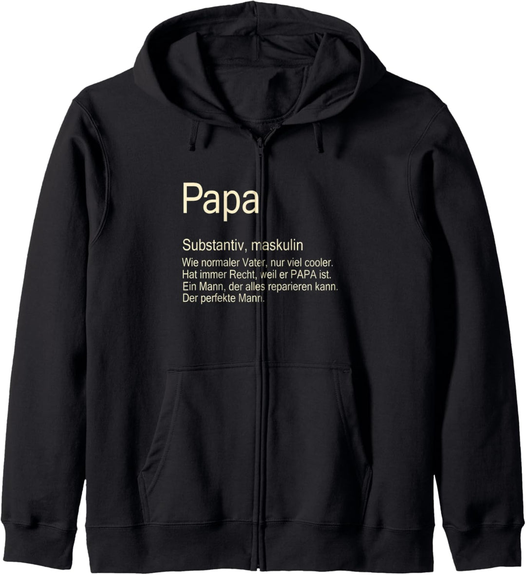 Papa Definition Wie normaler Vater Kapuzenjacke