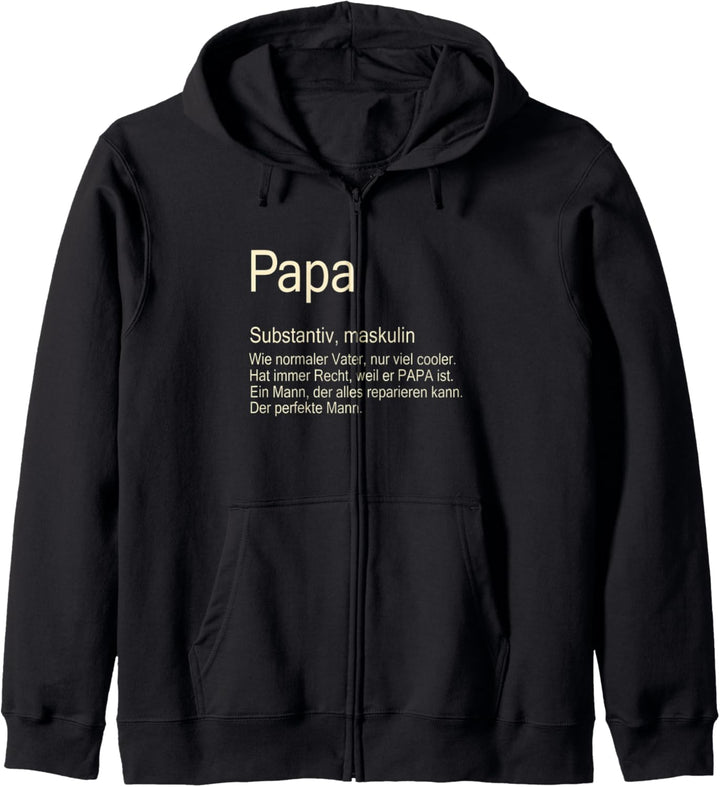 Papa Definition Wie normaler Vater Kapuzenjacke