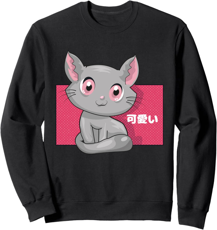 Süsse Kawaii japanische Anime Katze - Neko Kitty Sweatshirt