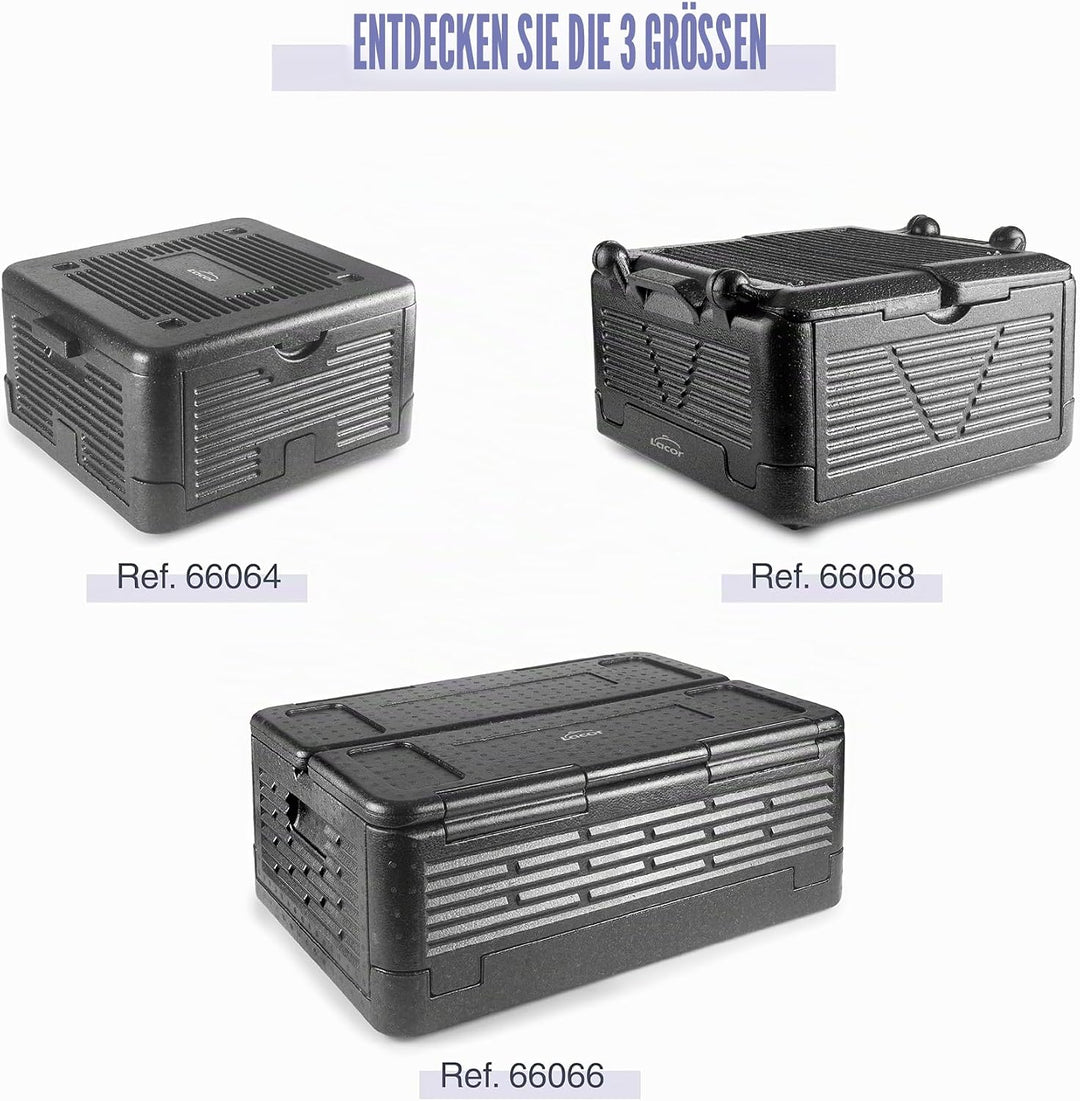 LACOR - Thermobox, hergestellt aus EPP, GN 1/1, hält Lebensmittel kalt oder warm, leicht, robust und