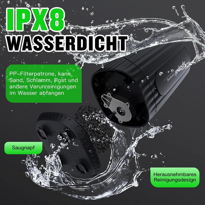 Spopal Camping Dusche, [10000mAh] Campingdusche Tragbare mit 20L Klappbarer Eimer, Camping Dusche Ak
