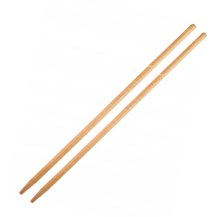 Generisch 2er Set Holzstiel 130 cm – Laubrechenstiel Ø 28 mm – stabiler Gerätestiel aus Buchenholz –