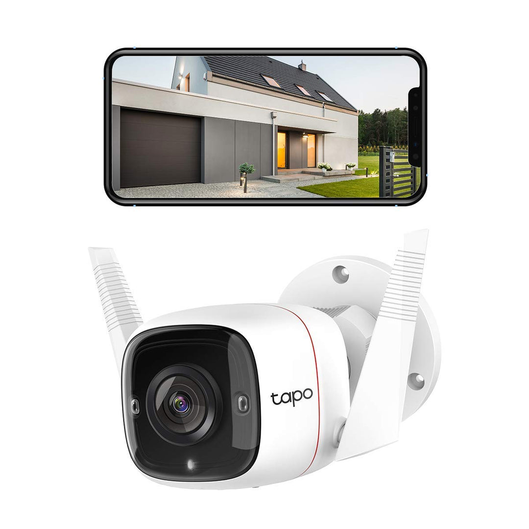 TP-Link Tapo C310 Überwachungskamera Aussen, WLAN IP Kamera, 3MP Hochauflösung, 30m Nachtsicht, Bewe