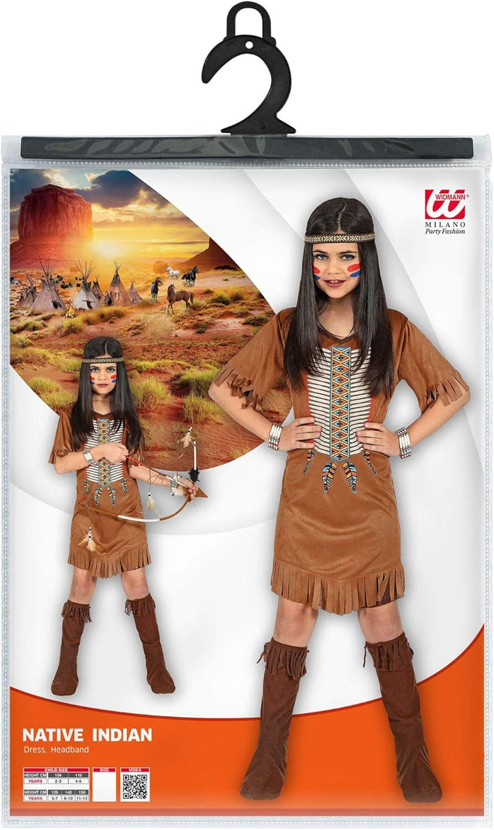 WIDMANN 07867 COSTUME INDIANA BAMBINA 8/10 CM140 #0786, 140