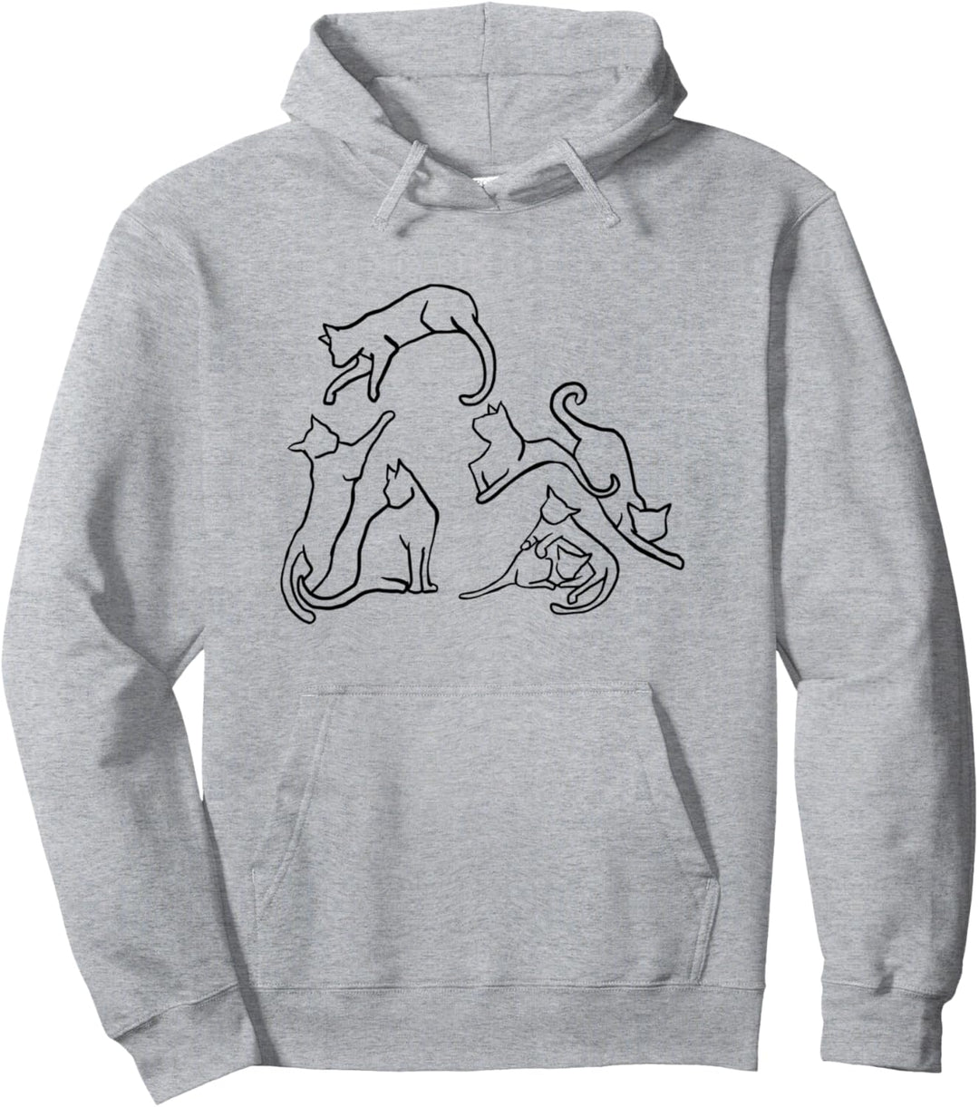 Lustige Katze Pinup Modell Mädchen für Beste Mama Papa Pullover Hoodie