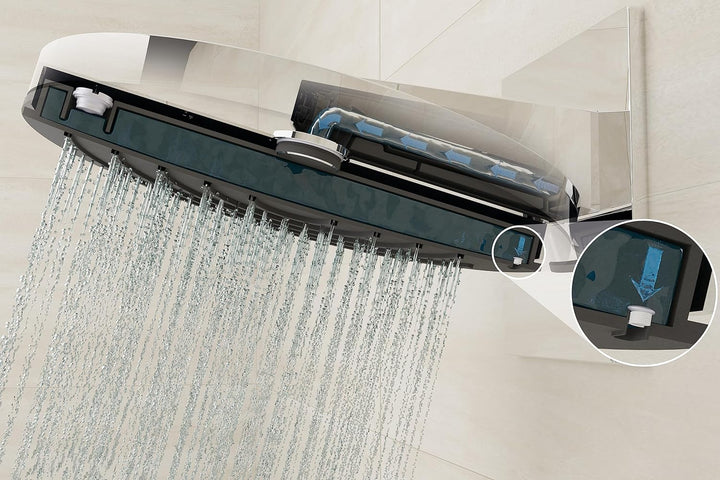 hansgrohe wassersparende Kopfbrause Pulsify S, Sparduschkopf (EcoSmart), Brausekopf 260mm, Duschkopf