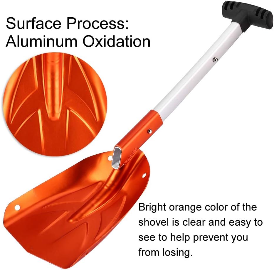 Schneeschaufel, kompakte tragbare Grösse Teleskop-Extensionsschaufel Leicht zu kontrollierende rutsc