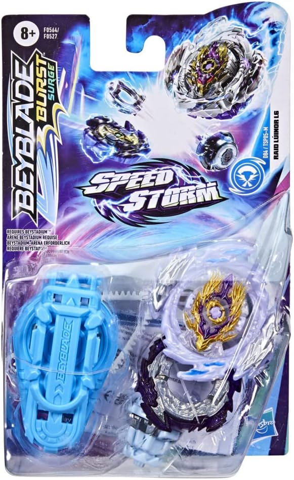 Hasbro Beyblade Burst Surge Speedstorm Raid Luinor L6 Kreisel Starter Pack – Battle Kreisel mit Star